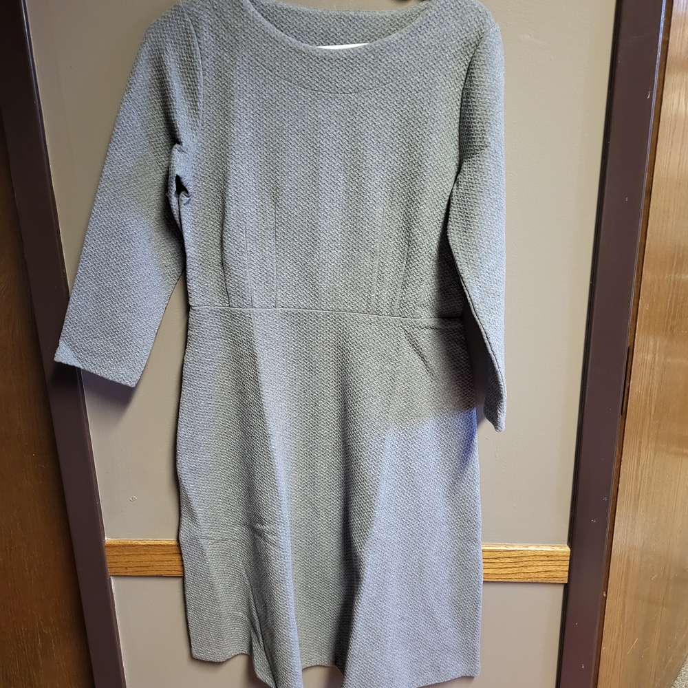 Joules Heather Gray Textured Sweater Dress NWT
